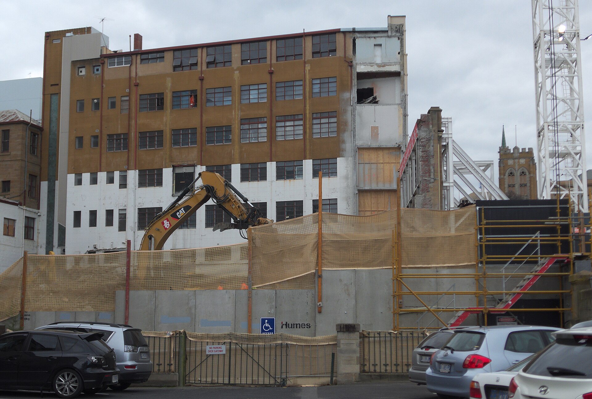Commercial construction site in Australia