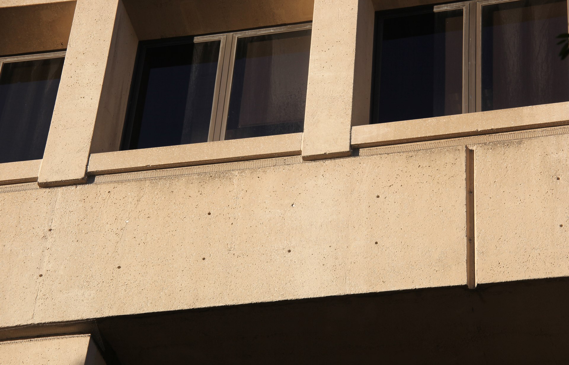Building facade and cladding detail on a modern commercial building
